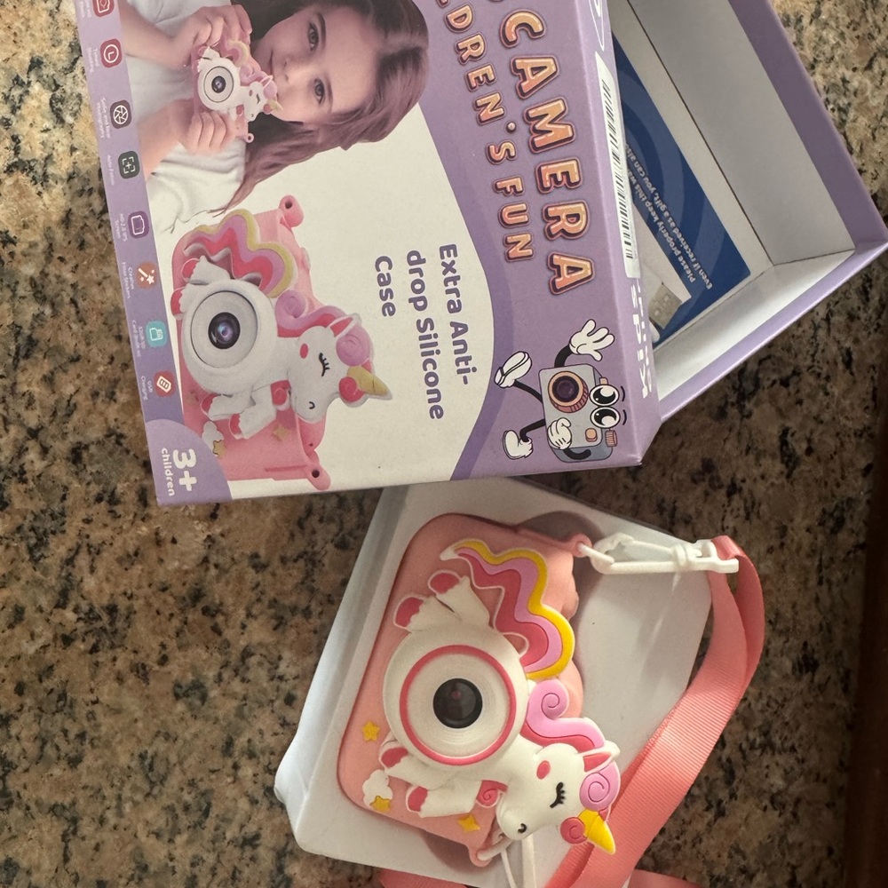 Unicorn Silicone Kids Camera